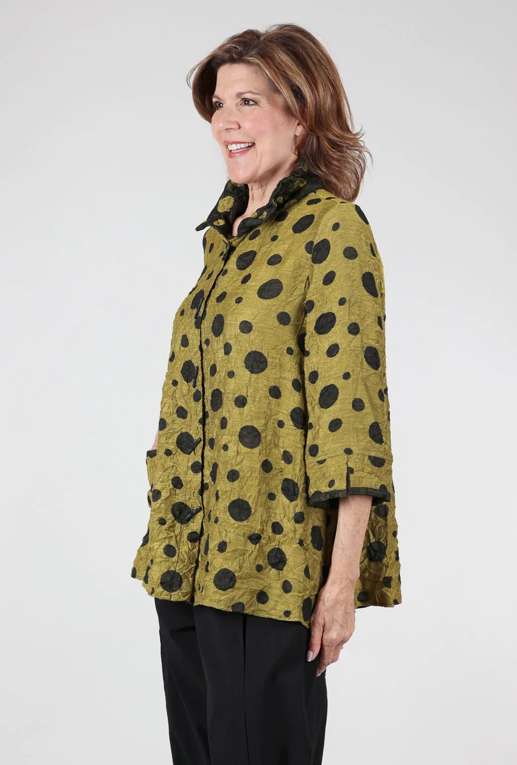 Scattered Dots Jacket, Kiwi