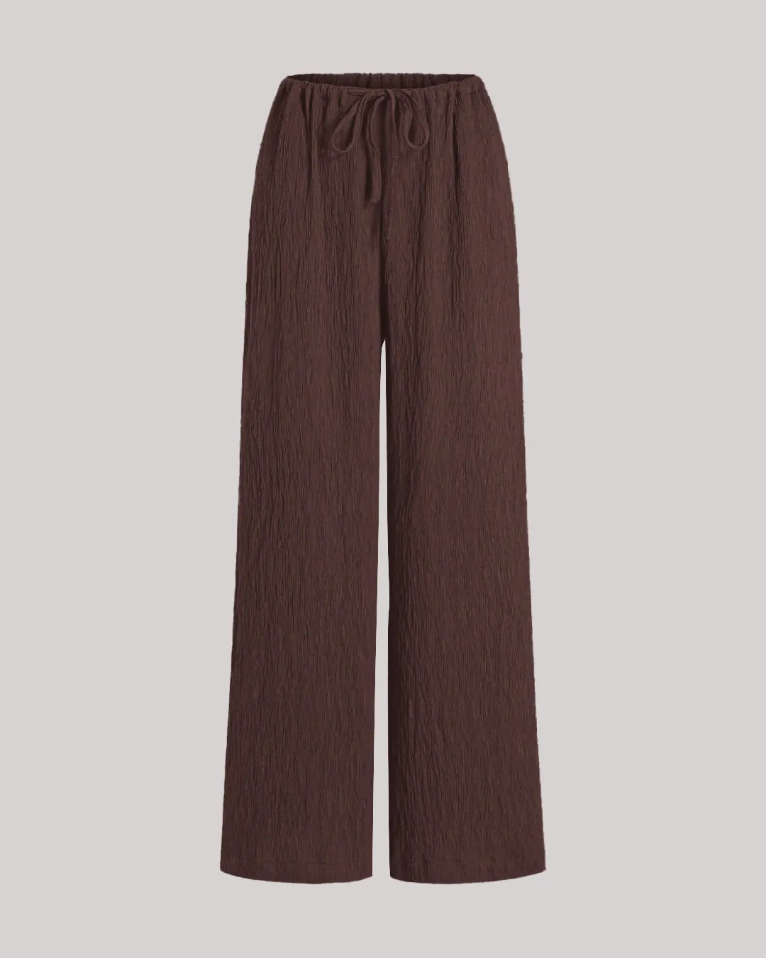 Textured one Size Casual Pants