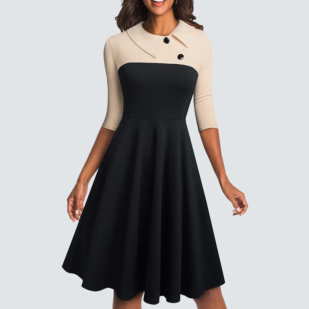 Trendy Casual Flare Swing Dress