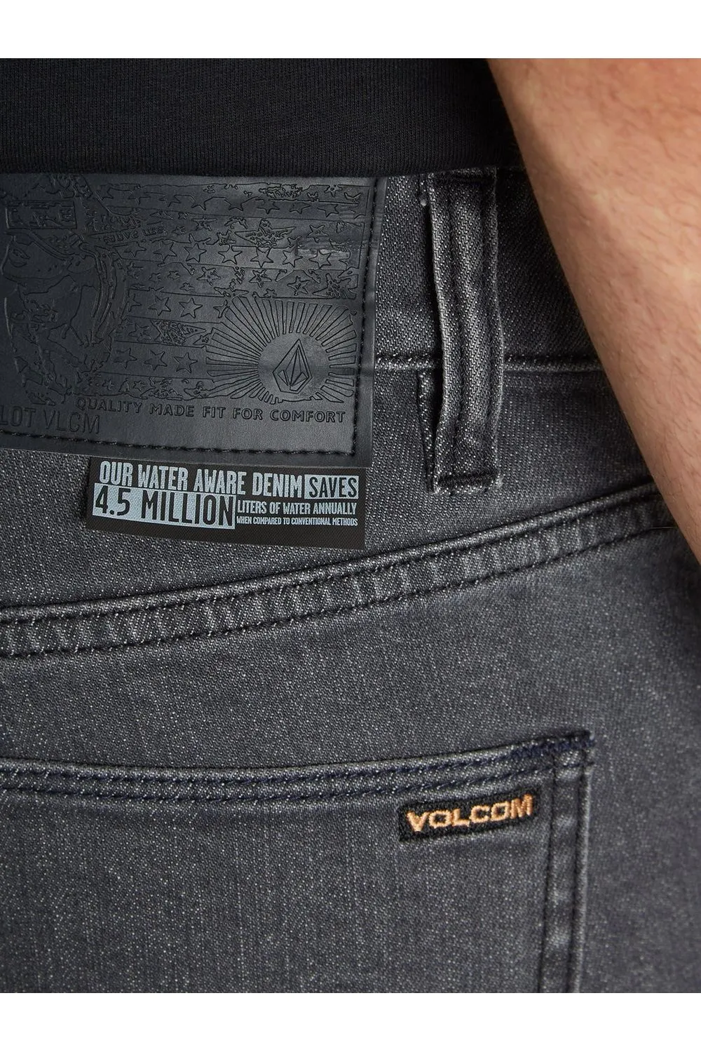 Volcom Vorta Denim Easy Enzyme Grey