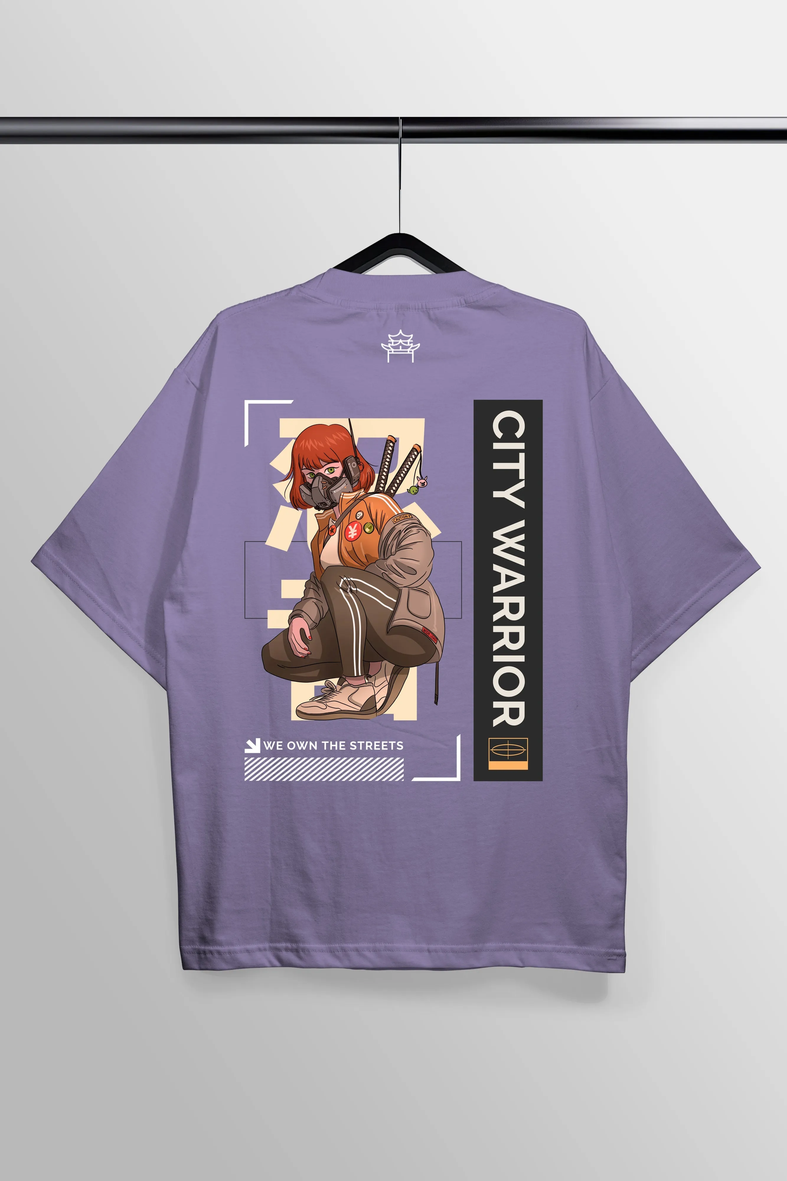 We Own The Streets Lavender Oversized Tee