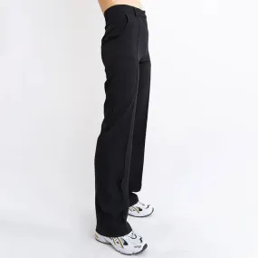 Women's Elegant High-Waisted Straight-Leg Trousers with Pockets | Perfect for Everyday Wear