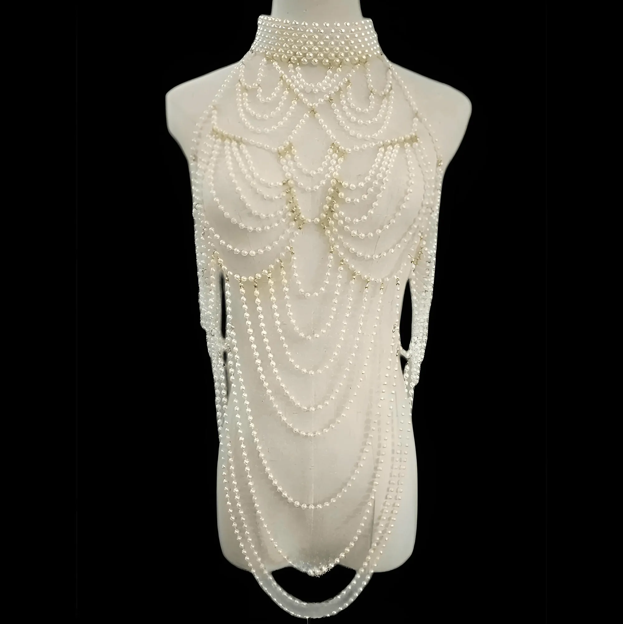 Women's Pearl Body Chains Jewelry 