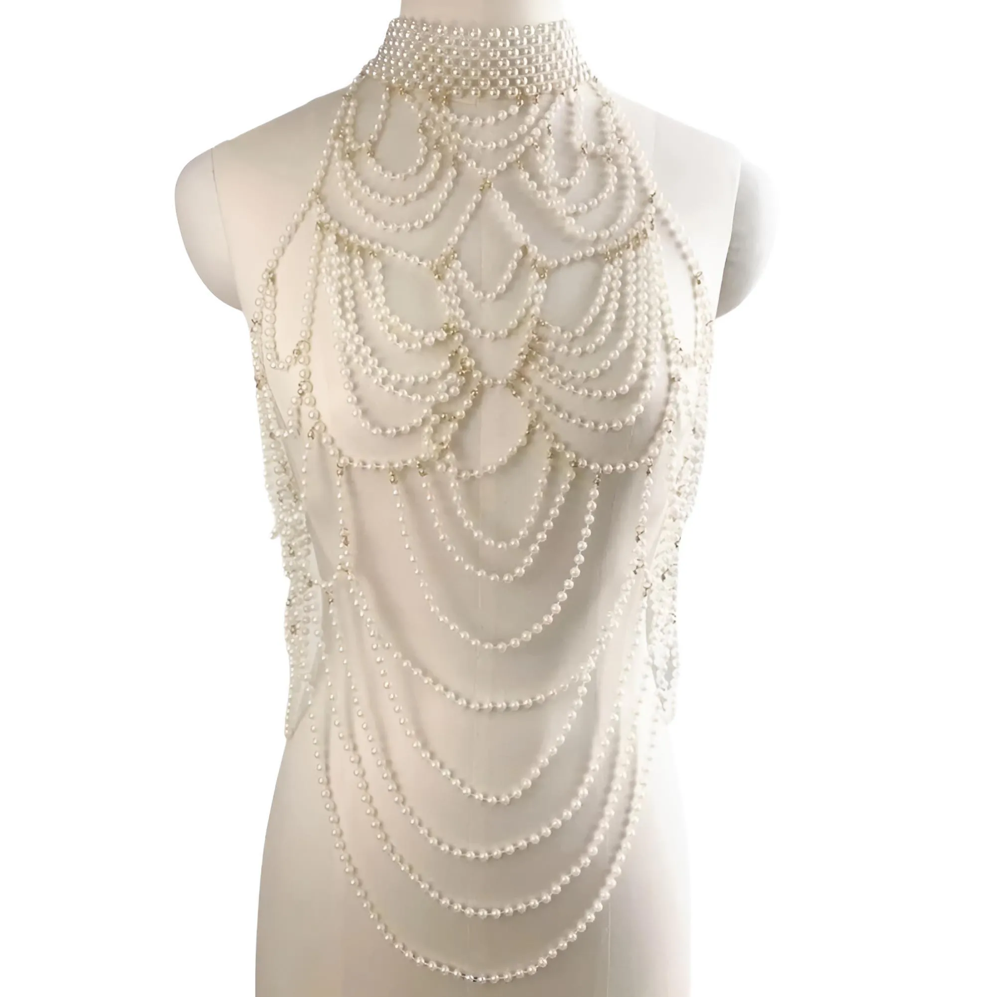 Women's Pearl Body Chains Jewelry 